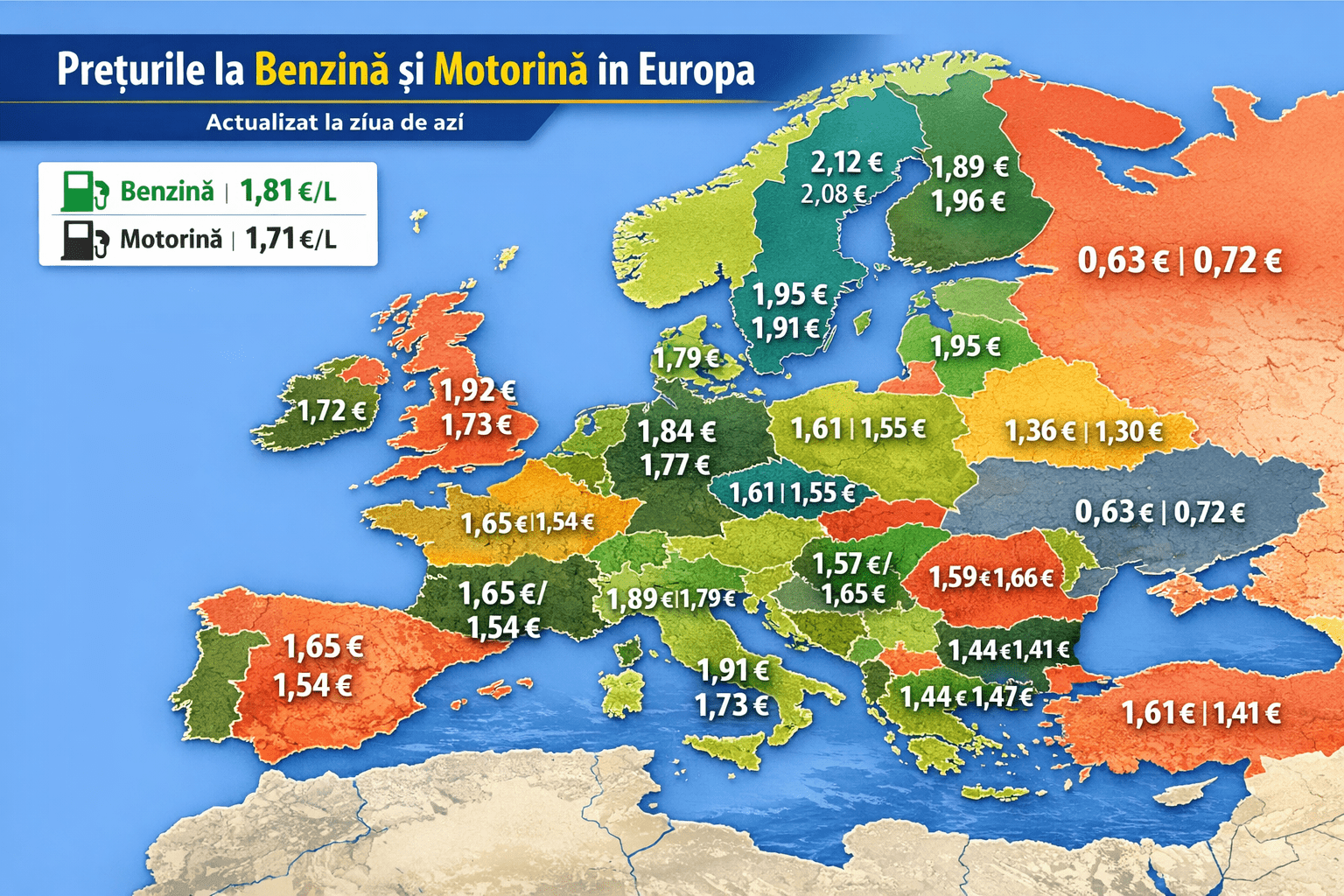 Pret Combustibili Europa