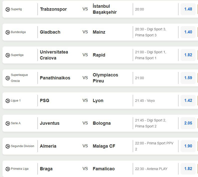 fotbal azi 19.04.2026 2