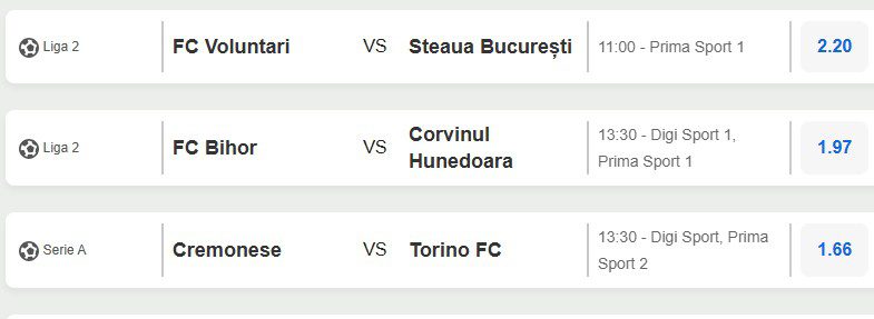 fotbal azi 19.04.2026