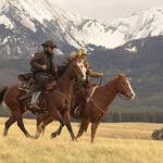 L-R: Cole Hauser as Rip Wheeler and Kelly Reilly as Beth Dutton in Dutton Ranch, episode 1, season 1, streaming on Paramount+, 2026. Photo Credit: Emerson Miller/Paramount+.