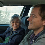 REMARKABLY BRIGHT CREATURES. (L to R) Sally Field as Tova and Lewis Pullman as Cameron in Remarkably Bright Creatures. Cr. Courtesy of Netflix © 2026.